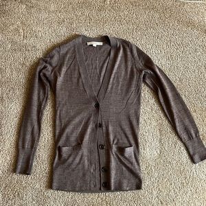 Loft favorite cardigan in tobacco melange XXS